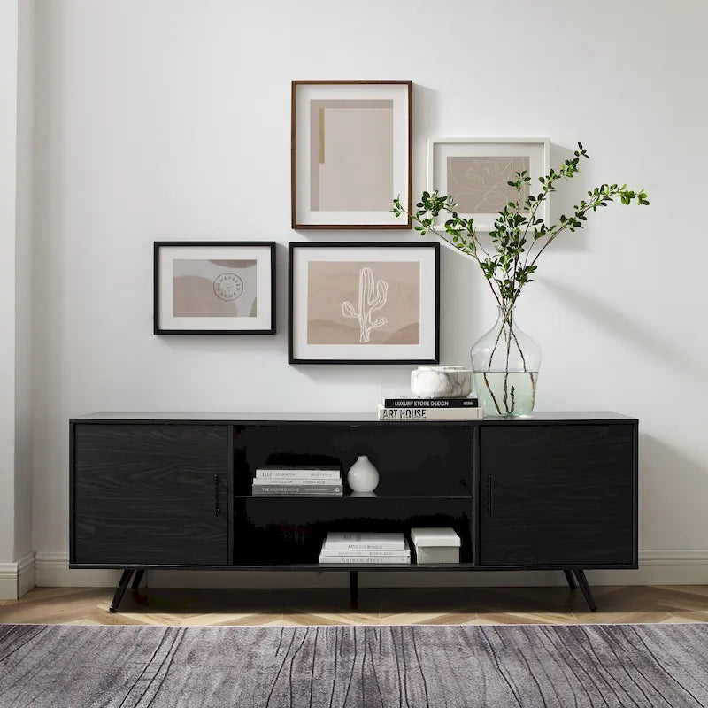 Mobile porta TV Mid-Century Modern da 70 pollici di Middlebrook Designs