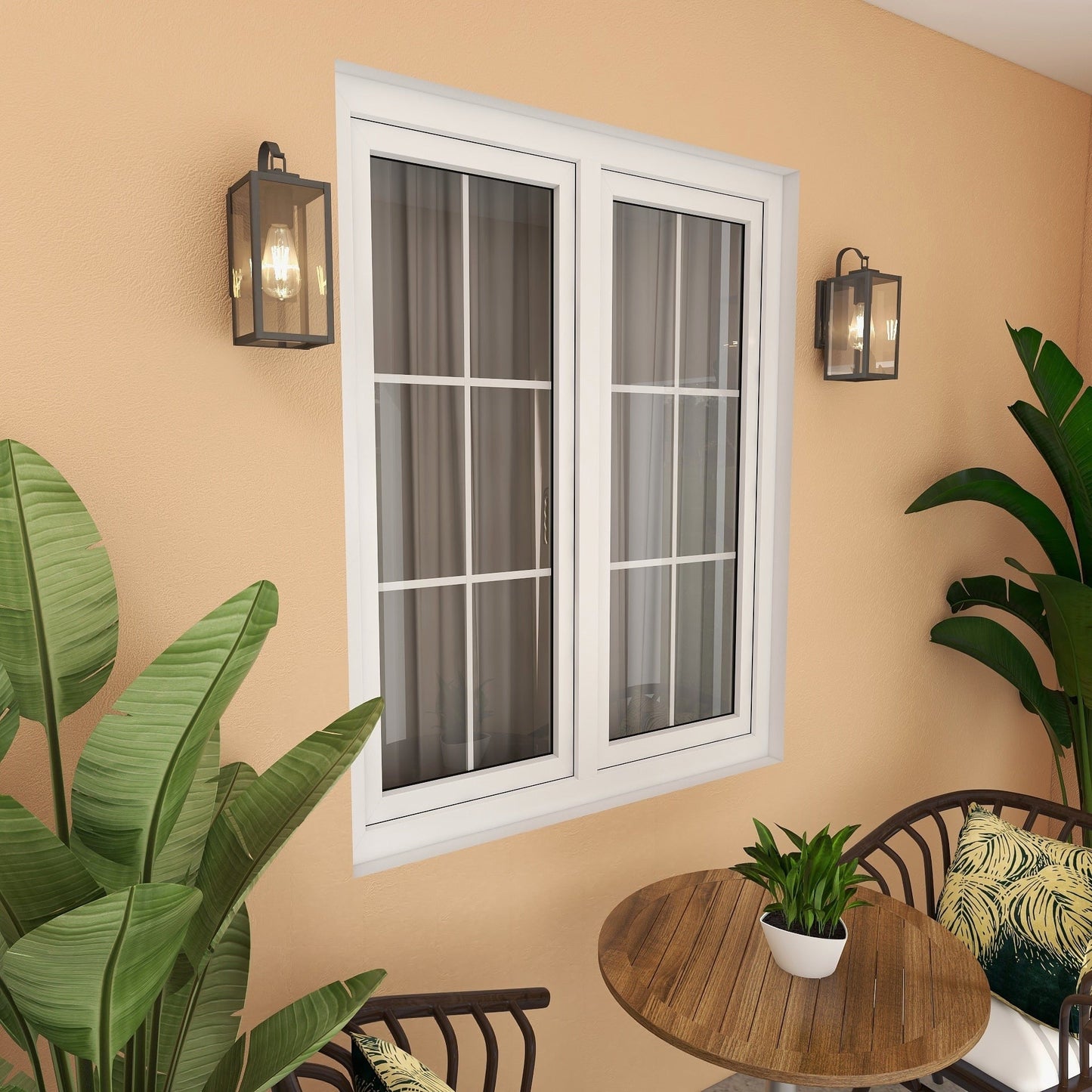 Lanterna da parete per esterni nera opaca 4PK-1 - 5x6,7x13,78