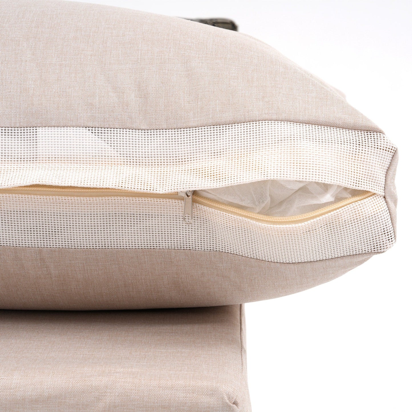 Gruppo di sedute componibili per esterni da 6 persone con cuscini