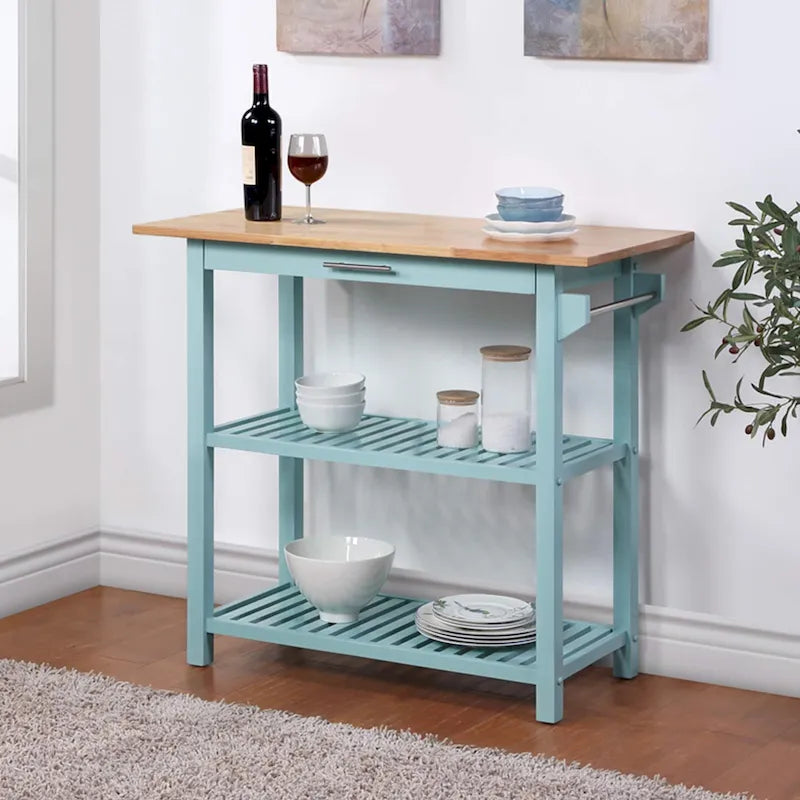 Designs2Go - Isola da cucina con 3 ripiani e cassetto