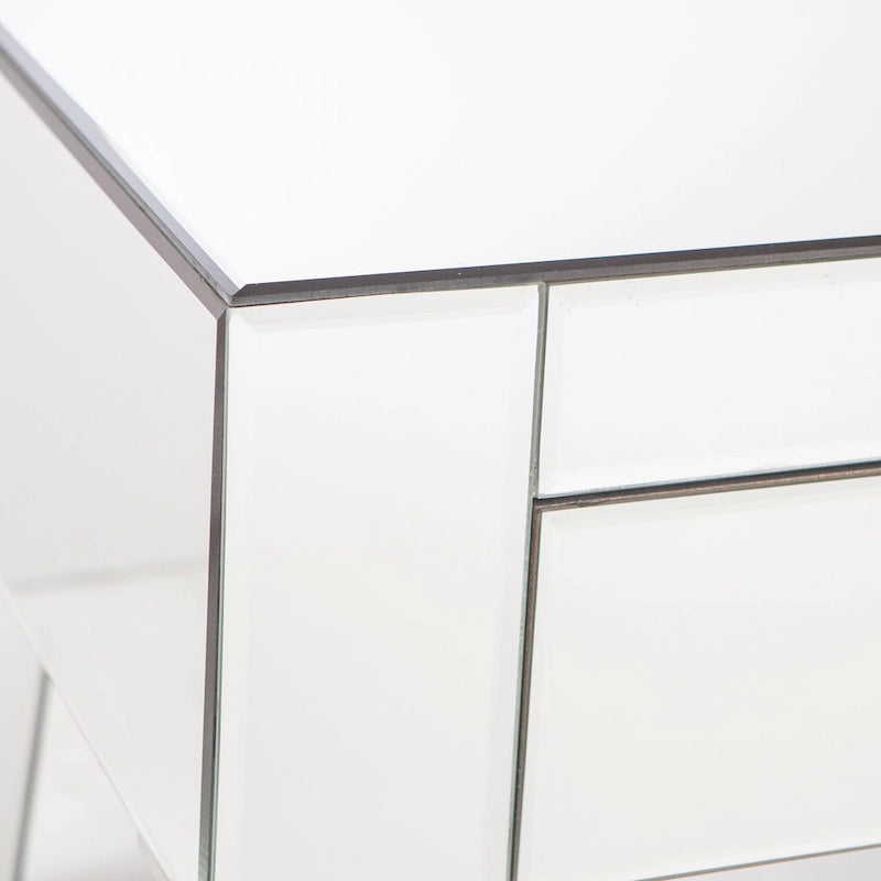 Tavolino da caffè rettangolare a specchio contemporaneo Olivia di SEI Furniture