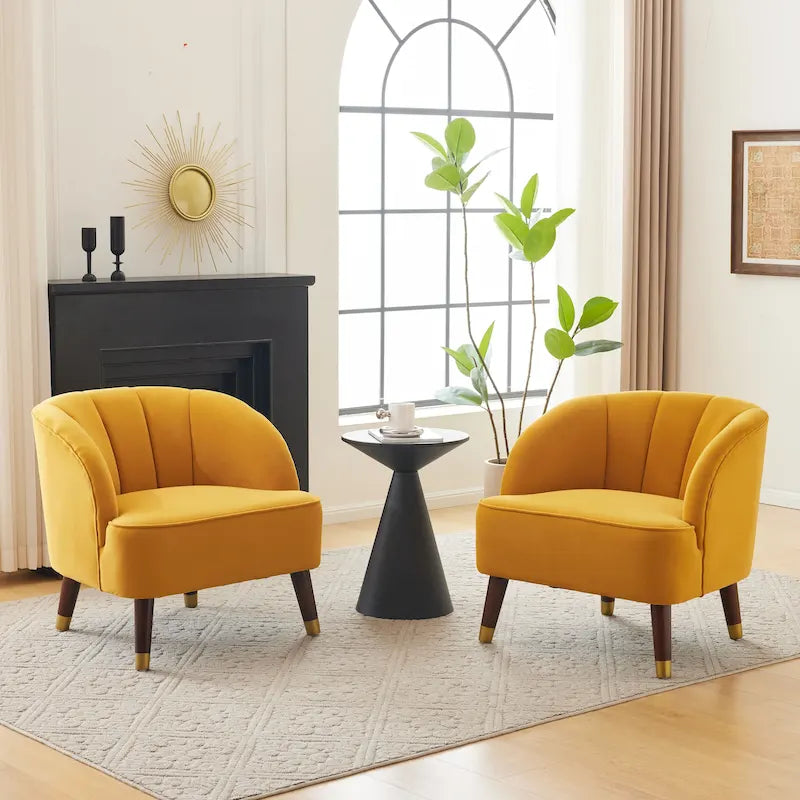 Poltrona moderna imbottita Mokena (set di 2) di Christopher Knight Home