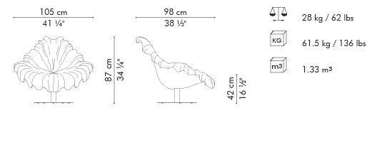 POLTRONA BLOOM GIREVOLE