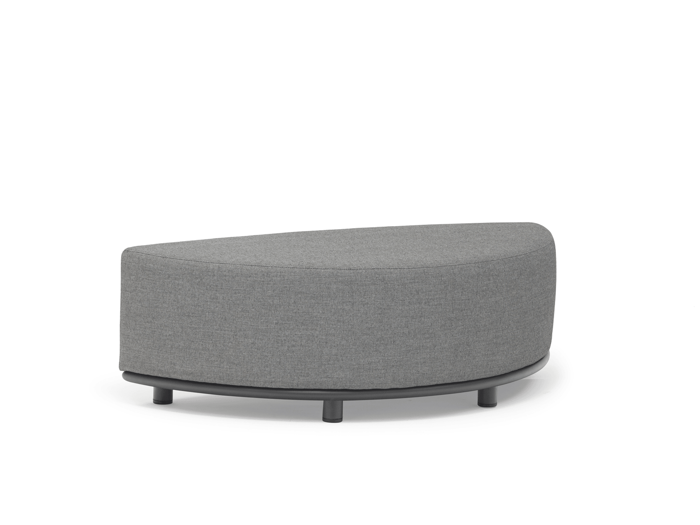 Pouf Ayla Arc in grigio scuro