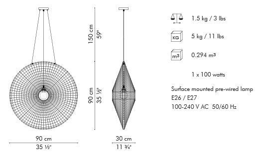 LAMPADA A SOSPENSIONE HALO