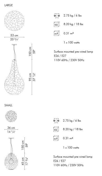 LAMPADA A SOSPENSIONE KRIS KROS