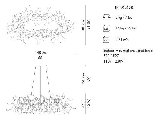 LAMPADA A SOSPENSIONE LITTLE PEOPLE RETTANGOLARE