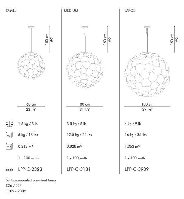 LAMPADA A SOSPENSIONE POPPY, PICCOLA