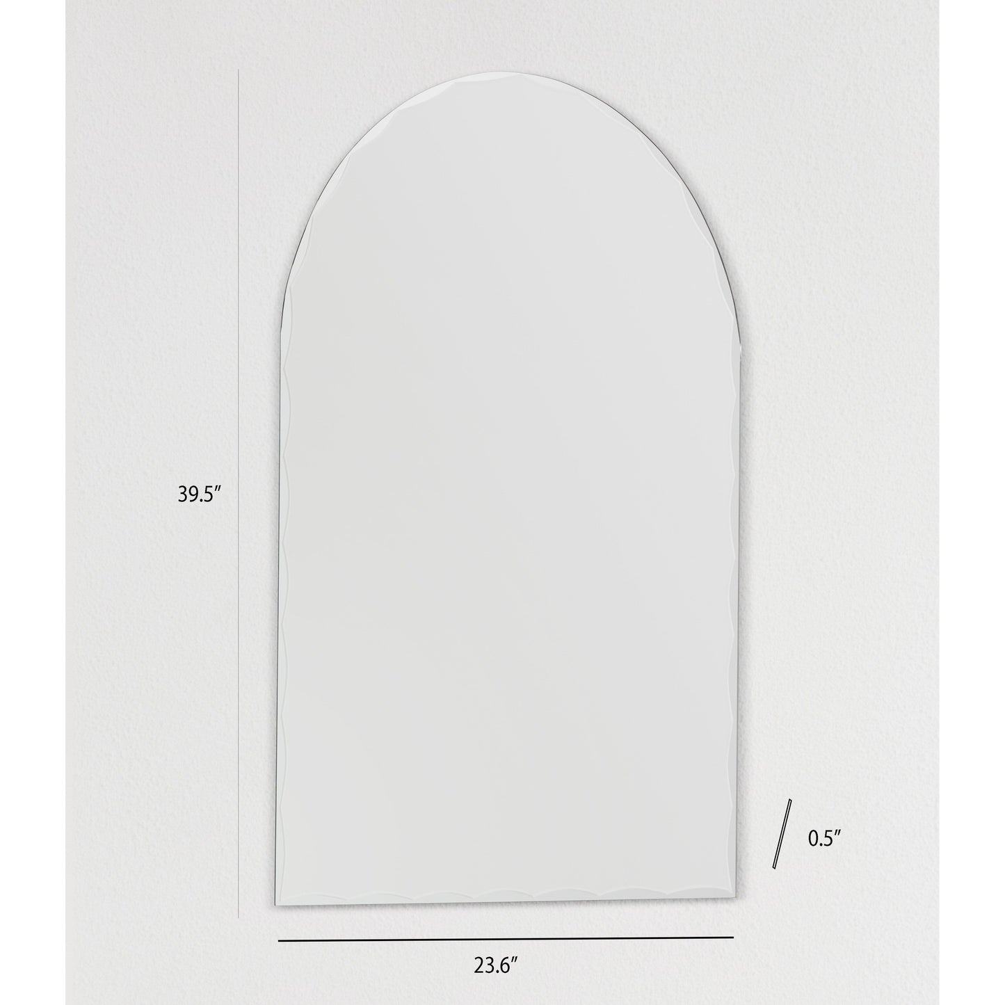 Specchio da bagno moderno senza cornice Rita Arch