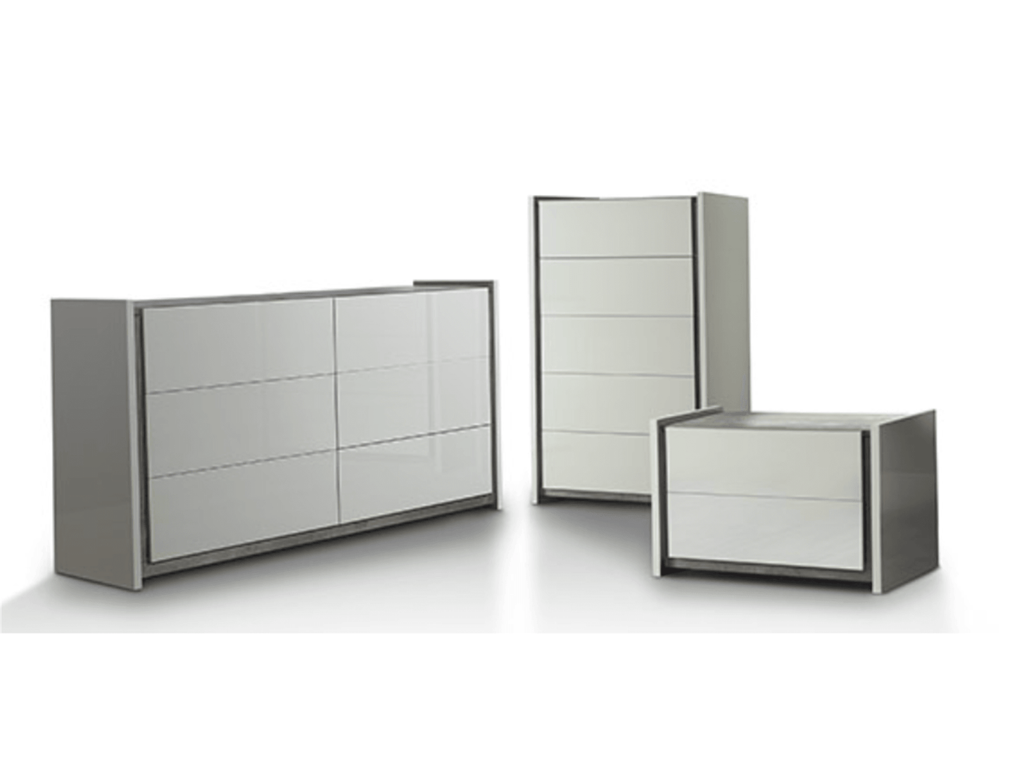 Comodino Valeria Grigio