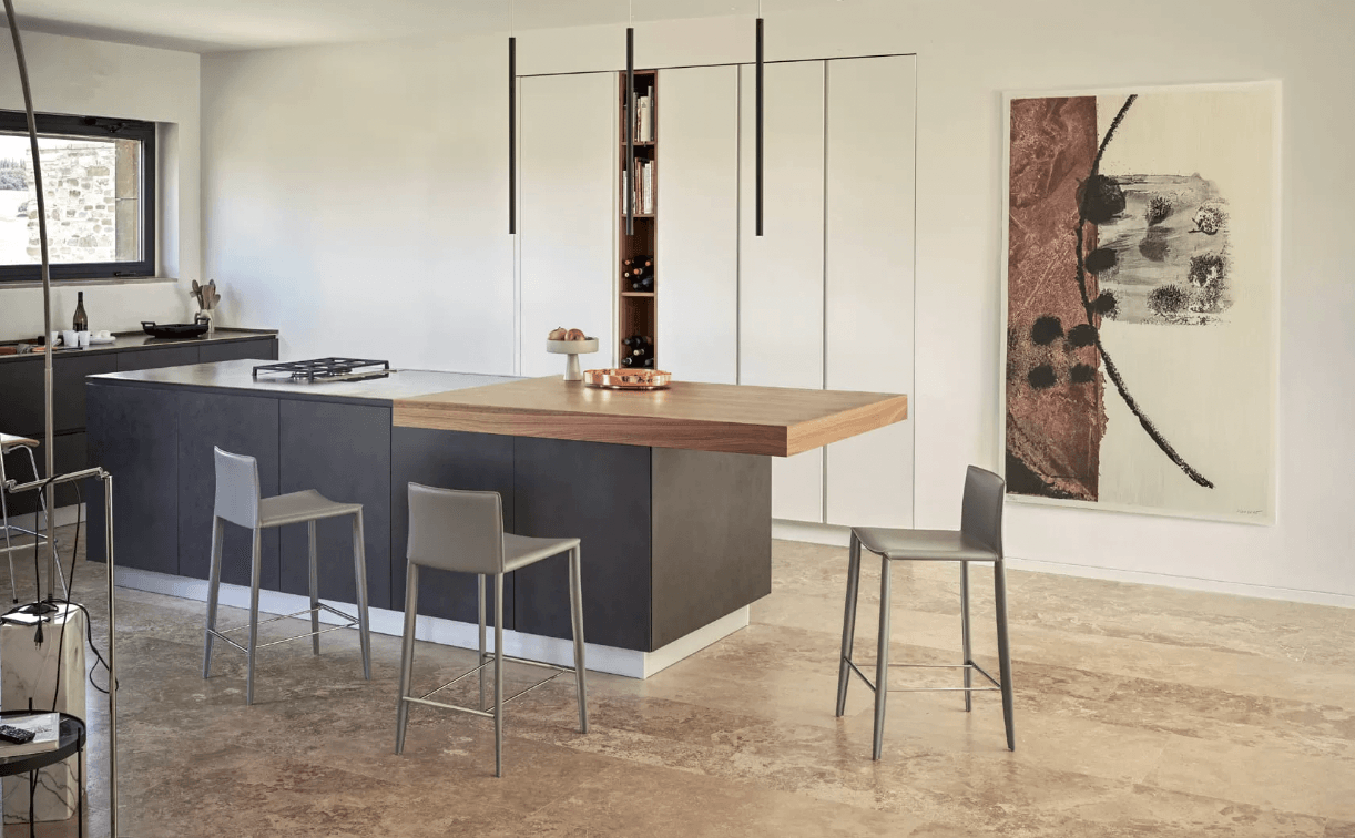 Sgabello da bar Linda (Q410 grigio)