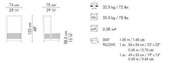 POLTRONA SUZY WONG EASY SCHIENALE ALTO