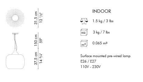 LAMPADA A SOSPENSIONE WHISK, MEDIA