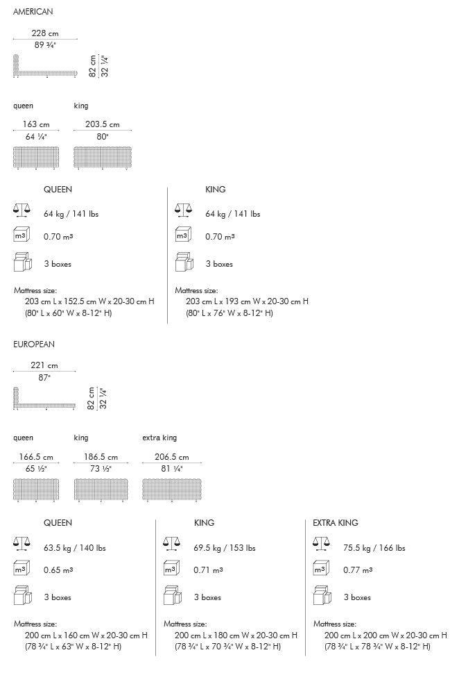 LETTO YIN & YANG, matrimoniale americano
