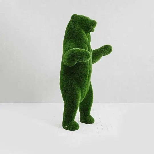 Collezione di topiaria di orso d'erba