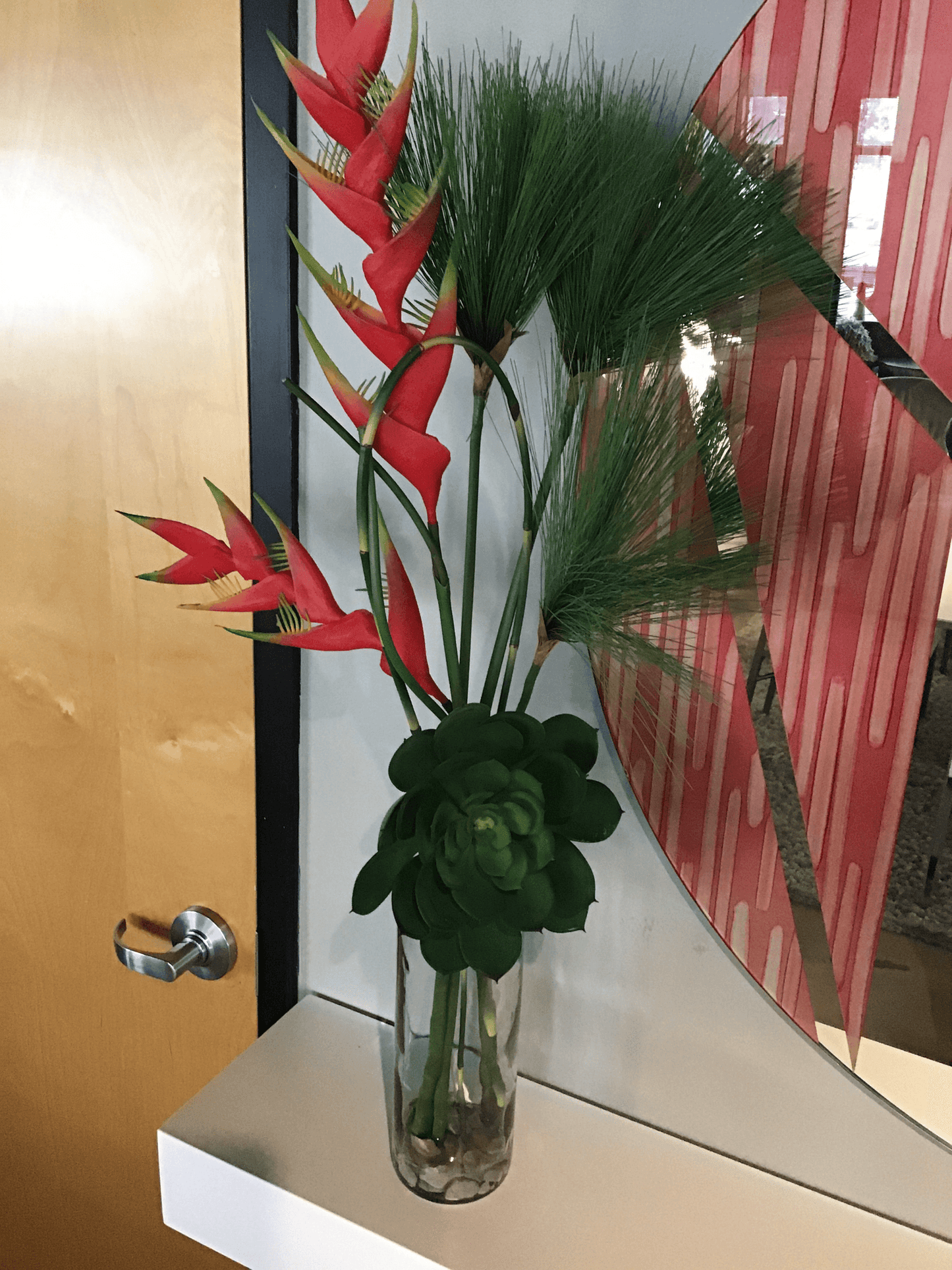 Floreale alto - rosso