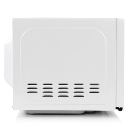 Forno a microonde digitale a LED da 0,7 piedi cubi e 700 Watt, colore bianco, con blocco di sicurezza per bambini