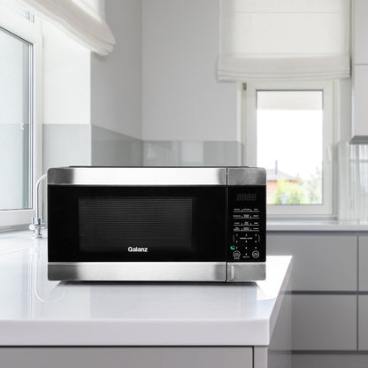 Forno a microonde da banco da 0,9 piedi cubi e 900 W, colore nero, con cottura One Touch Express