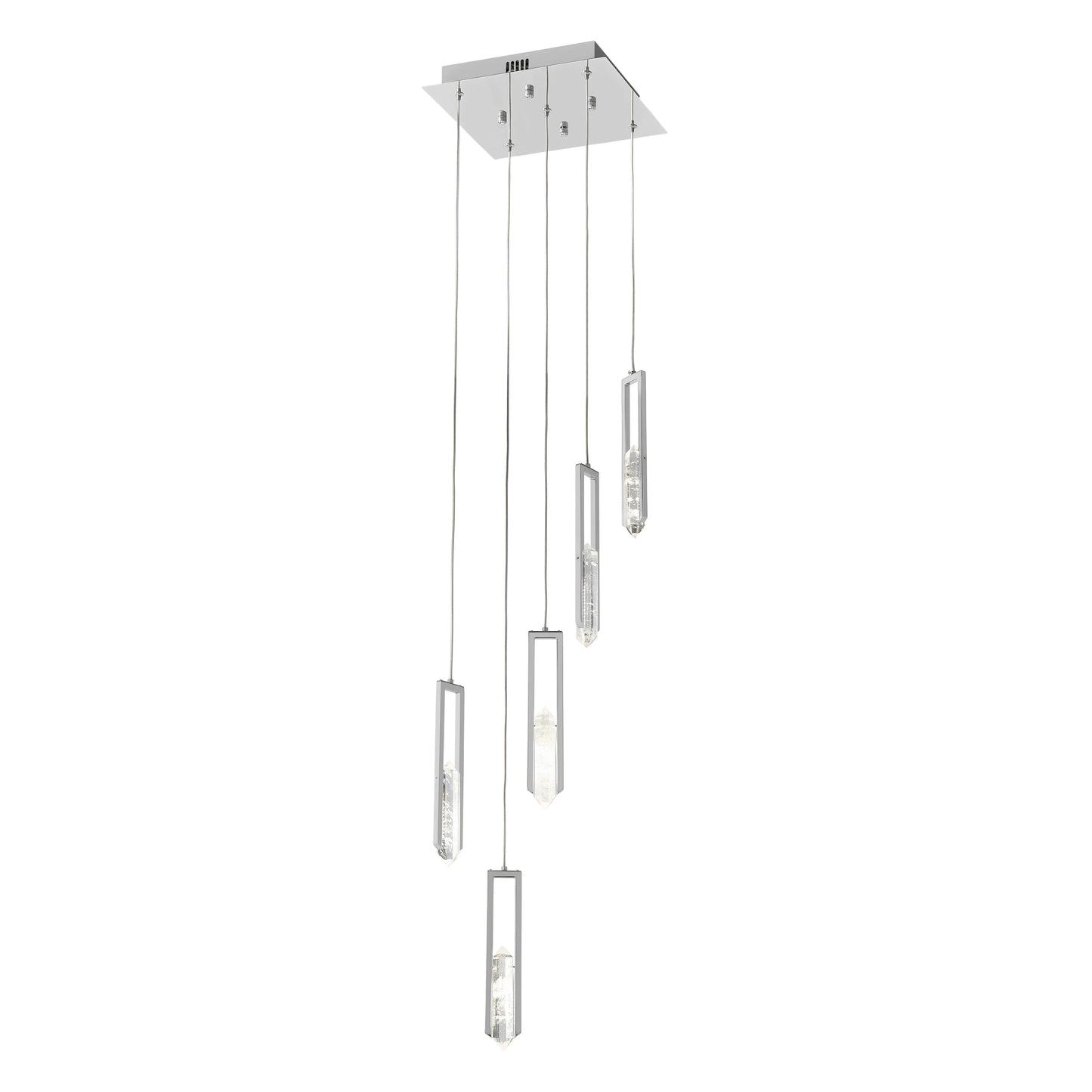 LAMPADARIO ELLIE A 10 LUCI | CROMO