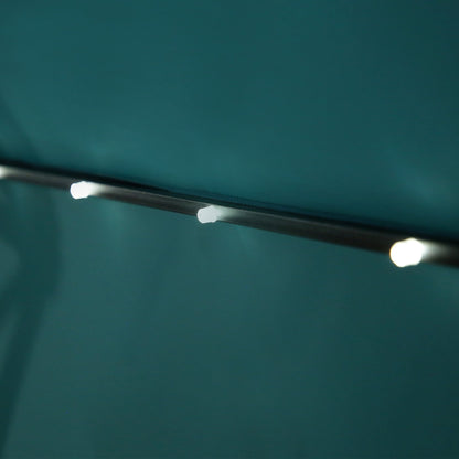 Ombrellone da giardino illuminato a energia solare da 10 piedi con base