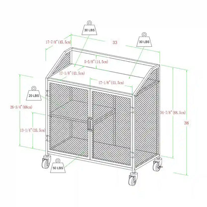 Mobile bar in rete industriale Middlebrook Pierpont