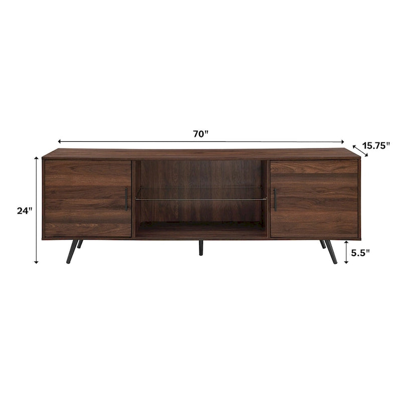 Mobile porta TV Mid-Century Modern da 70 pollici di Middlebrook Designs