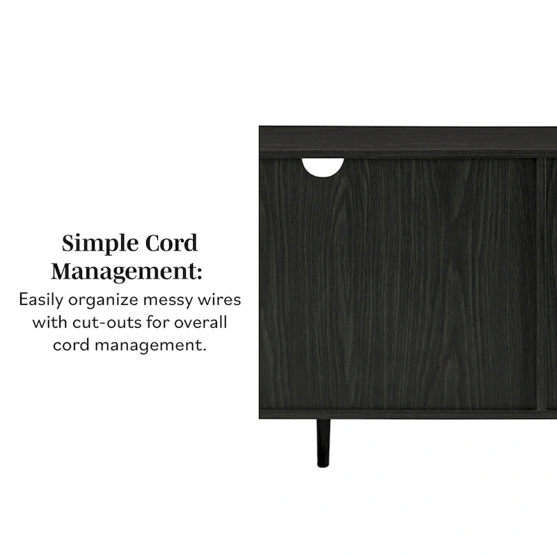 Mobile porta TV Mid-Century Modern da 70 pollici di Middlebrook Designs