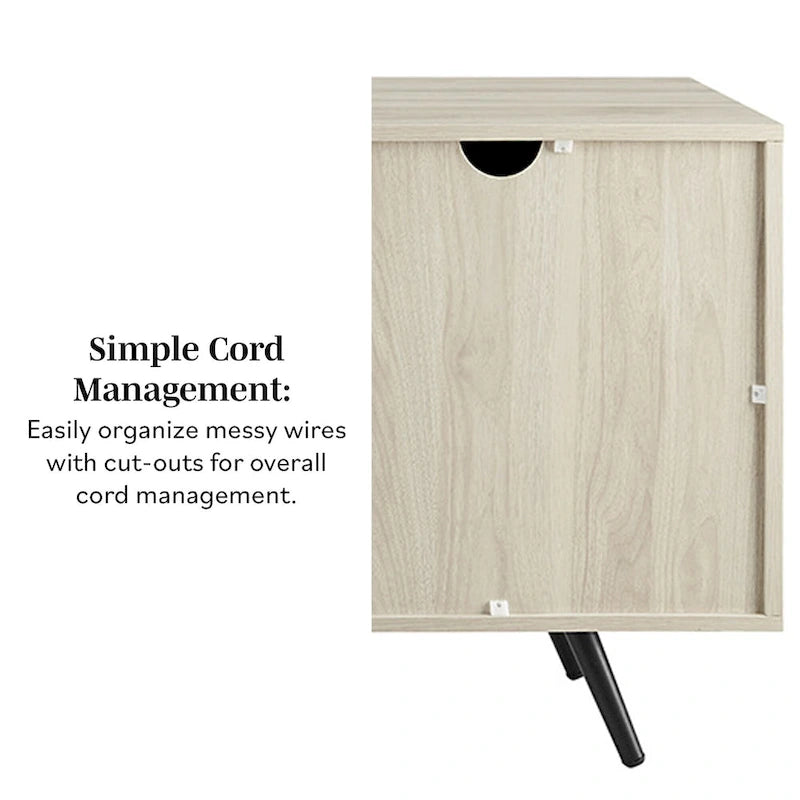 Mobile porta TV Mid-Century Modern da 70 pollici di Middlebrook Designs