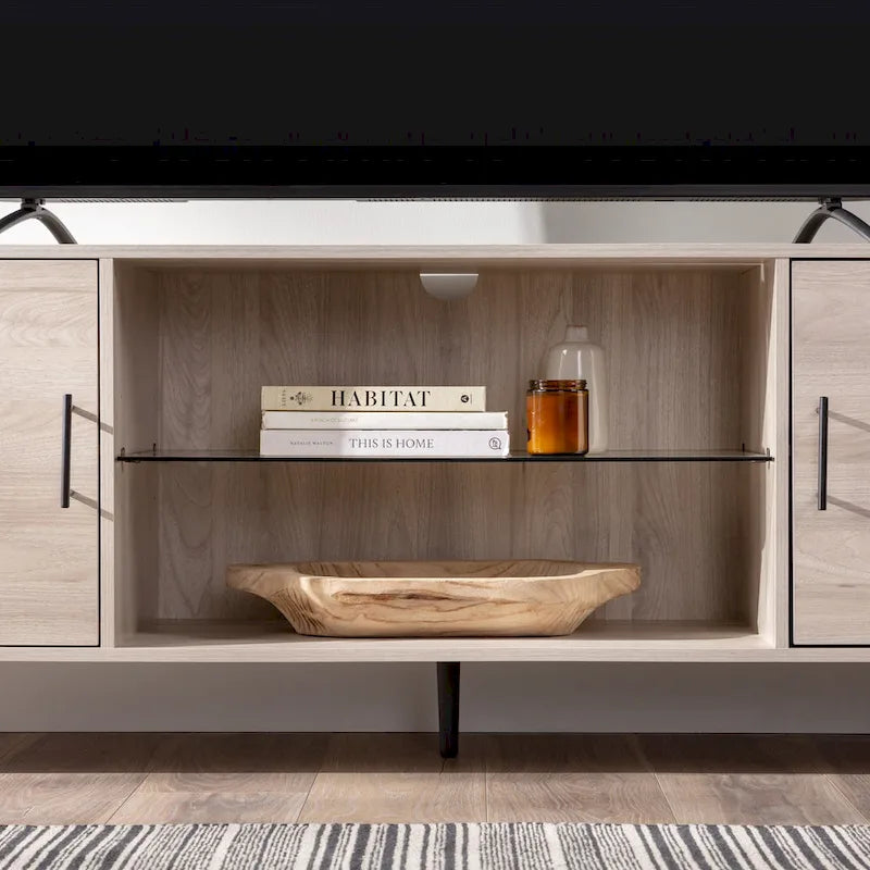 Mobile porta TV Mid-Century Modern da 70 pollici di Middlebrook Designs