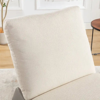 Poltrona a dondolo moderna reclinabile con poggiapiedi GDFStudio