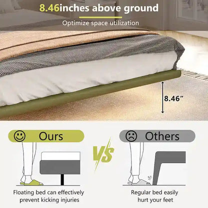 Set testiera e giroletto moderno imbottito in pelle Korli con illuminazione a LED di Christopher Knight Home