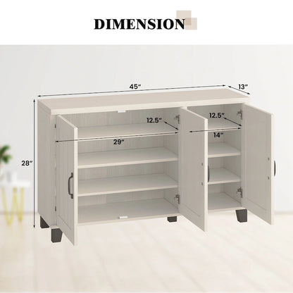 Credenza credenza a 3 ante Costway