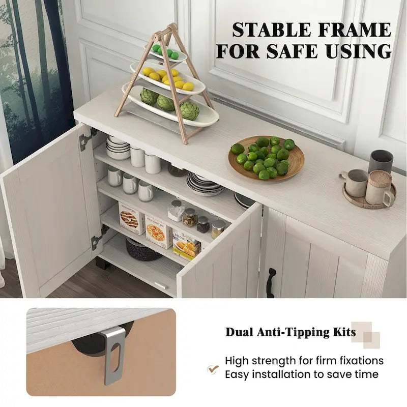 Credenza credenza a 3 ante Costway