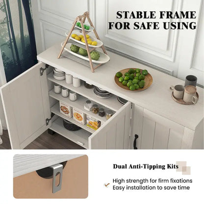 Credenza credenza a 3 ante Costway