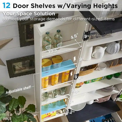 72 Mobile dispensa da cucina in stile fattoria, mobiletto alto, credenza - N/D