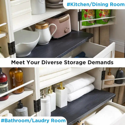 72 Mobile dispensa da cucina in stile fattoria, mobiletto alto, credenza - N/D