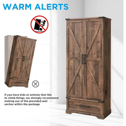 72 Mobile dispensa da cucina in stile fattoria, mobiletto alto, credenza - N/D