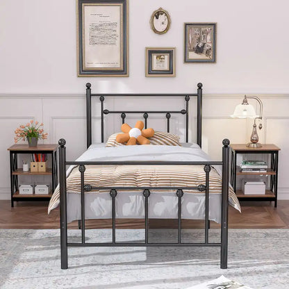 Tavolini moderni con ripiani portaoggetti a 3 livelli, set comodini a X (set da 2)