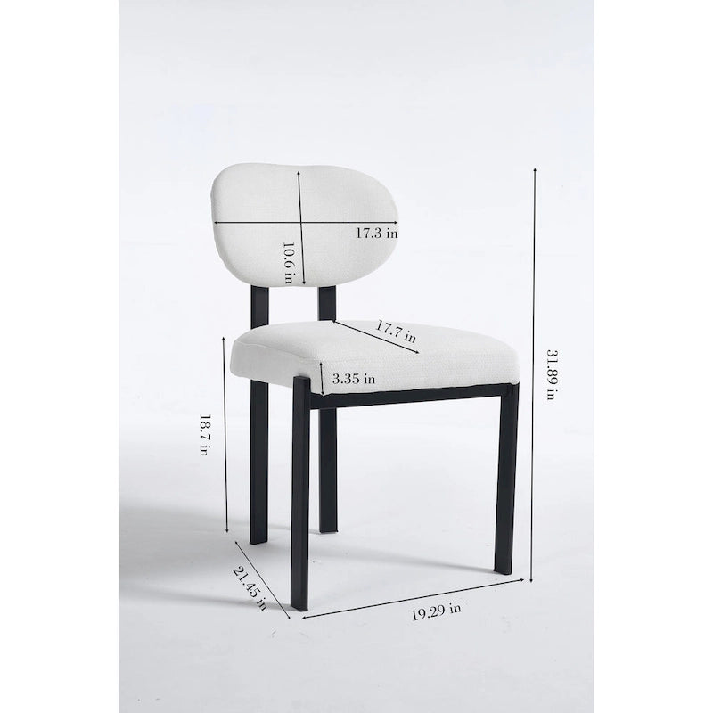 Set di 2 sedie da pranzo moderne