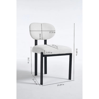 Set di 2 sedie da pranzo moderne