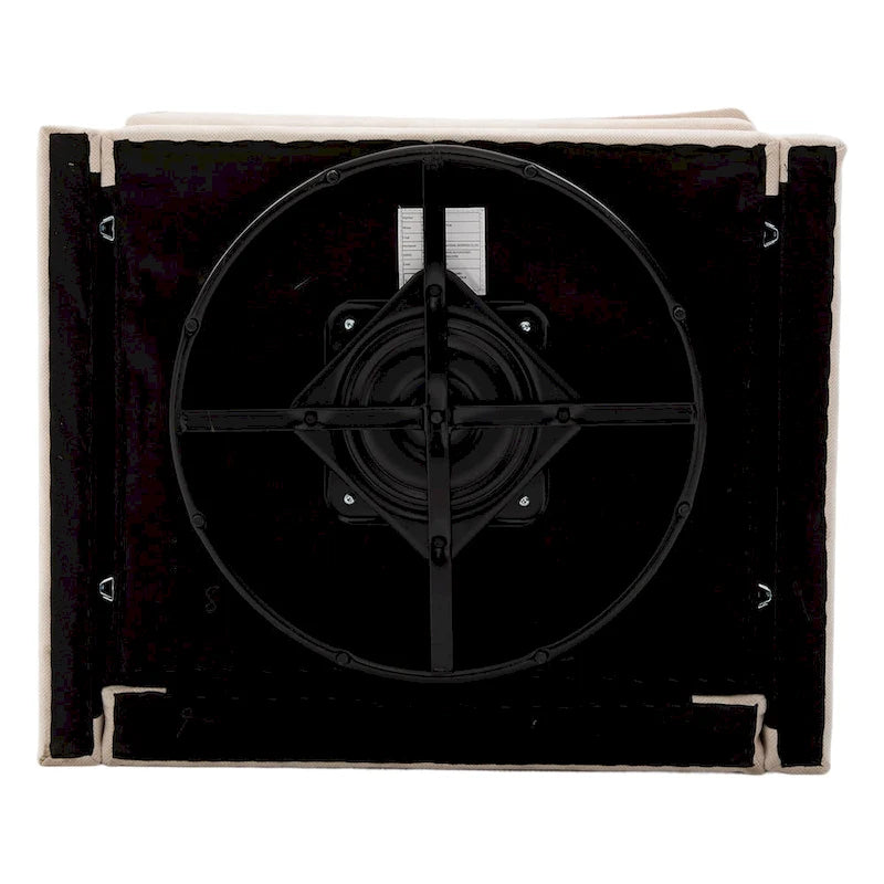 Poltrona girevole a 360 gradi in stile Mid-Century Modern GALDWIN con rivestimento in ciniglia per soggiorno