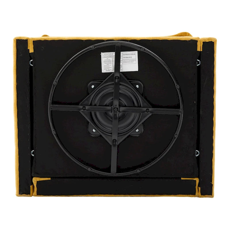 Poltrona girevole a 360 gradi in stile Mid-Century Modern GALDWIN con rivestimento in ciniglia per soggiorno