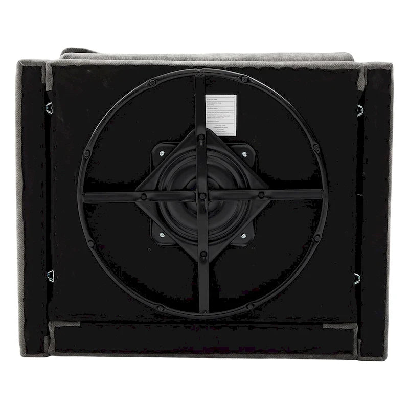 Poltrona girevole a 360 gradi in stile Mid-Century Modern GALDWIN con rivestimento in ciniglia per soggiorno