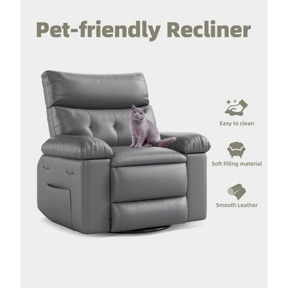 Poltrone reclinabili girevoli a 360° con riscaldamento e massaggio - Poltrona reclinabile pigra