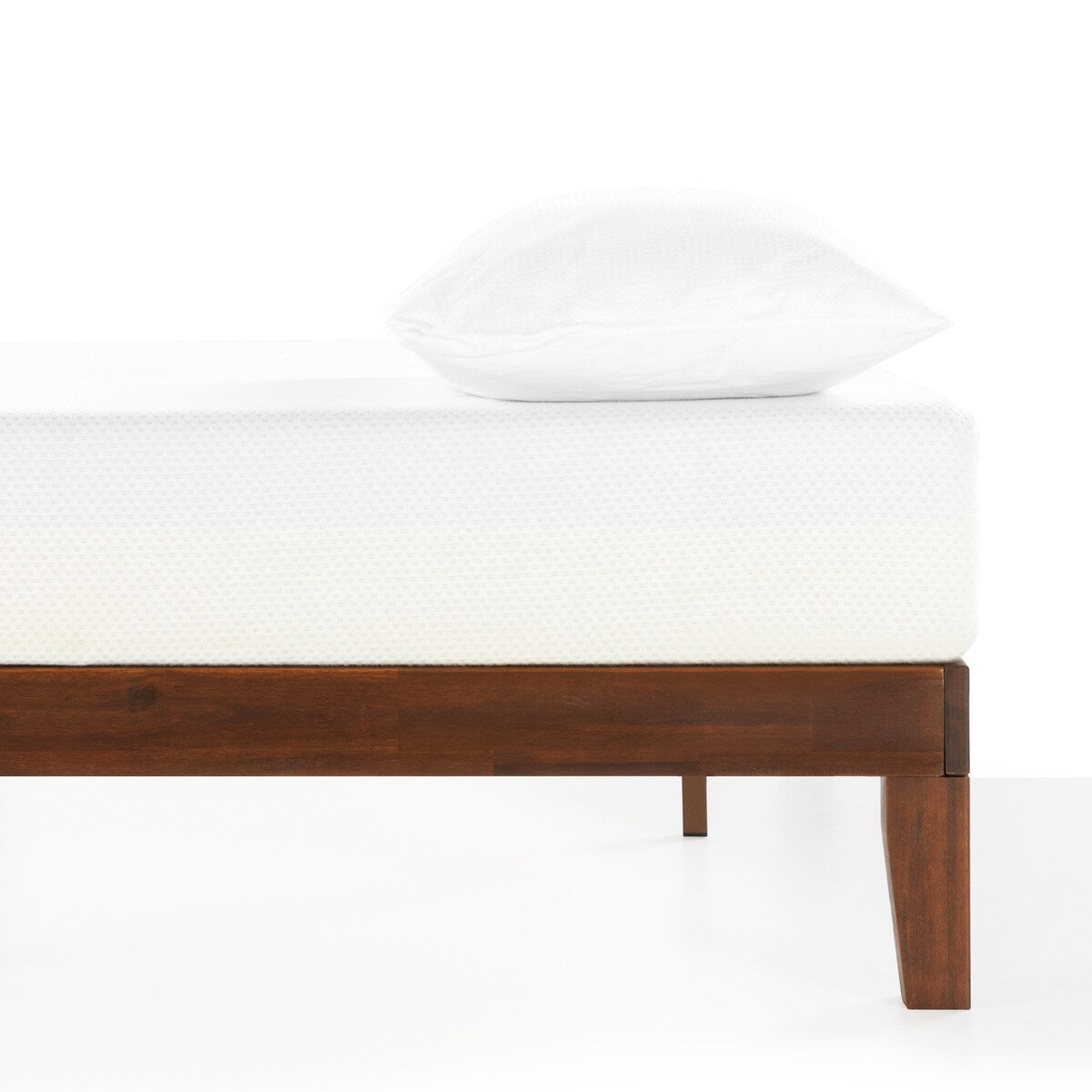 12 Letto a piattaforma classico in legno massello