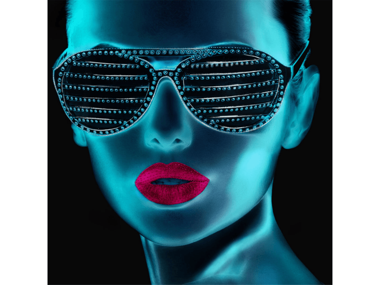 Tonalità blu 50 pollici x 50 pollici