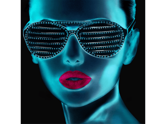 Tonalità blu 50 pollici x 50 pollici