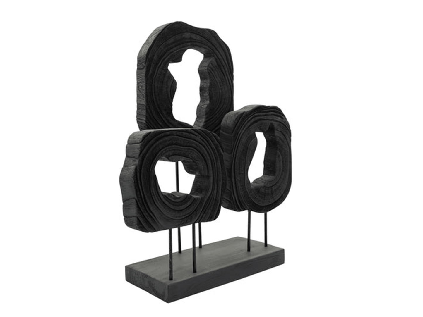 Scultura di tronchi tagliati