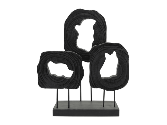 Scultura di tronchi tagliati