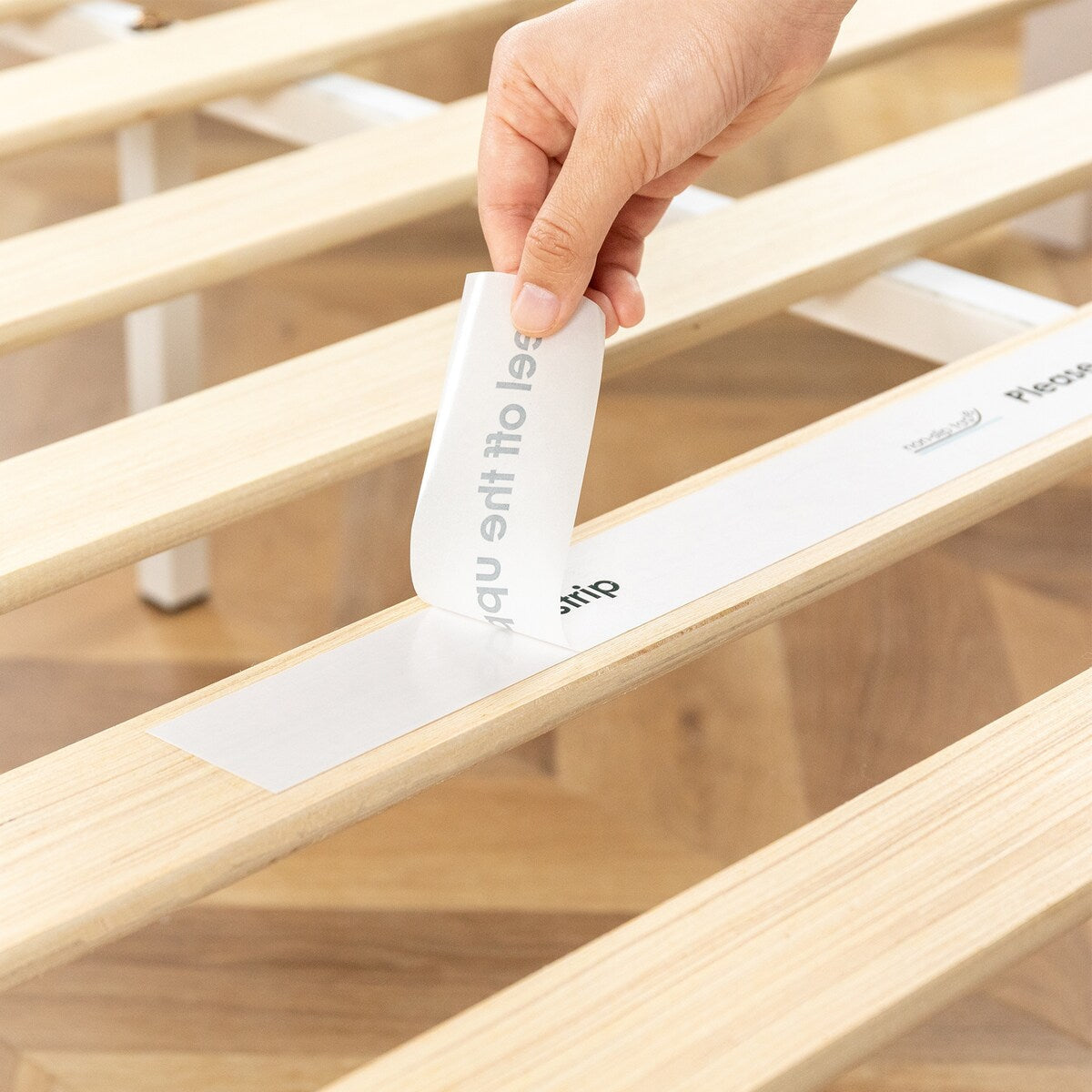 Struttura letto in legno massello classico da 16 pollici in più finiture